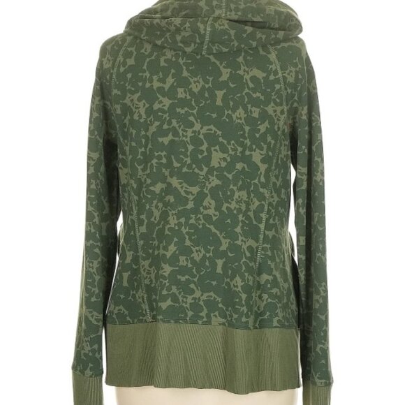 Cabi Marathon Camouflage Hoodie Jacket Green‎ Size M Style 6030 Full Zip Knit - Picture 3 of 5